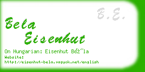 bela eisenhut business card